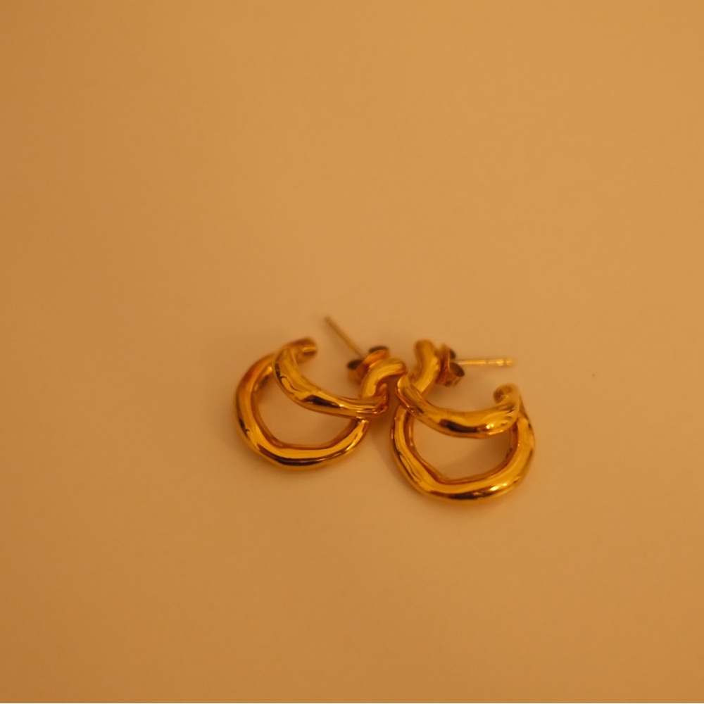 Missoma Chic Gold-Tone Hoop Earrings